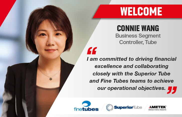Connie Wang Appointed as Business Segment Controller for Superior Tube and Fine Tubes