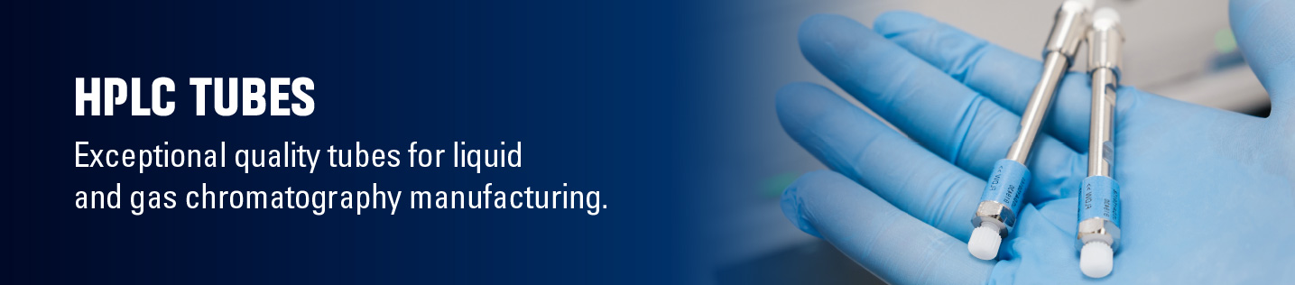 Tubing for hplc columns in chromatography industry